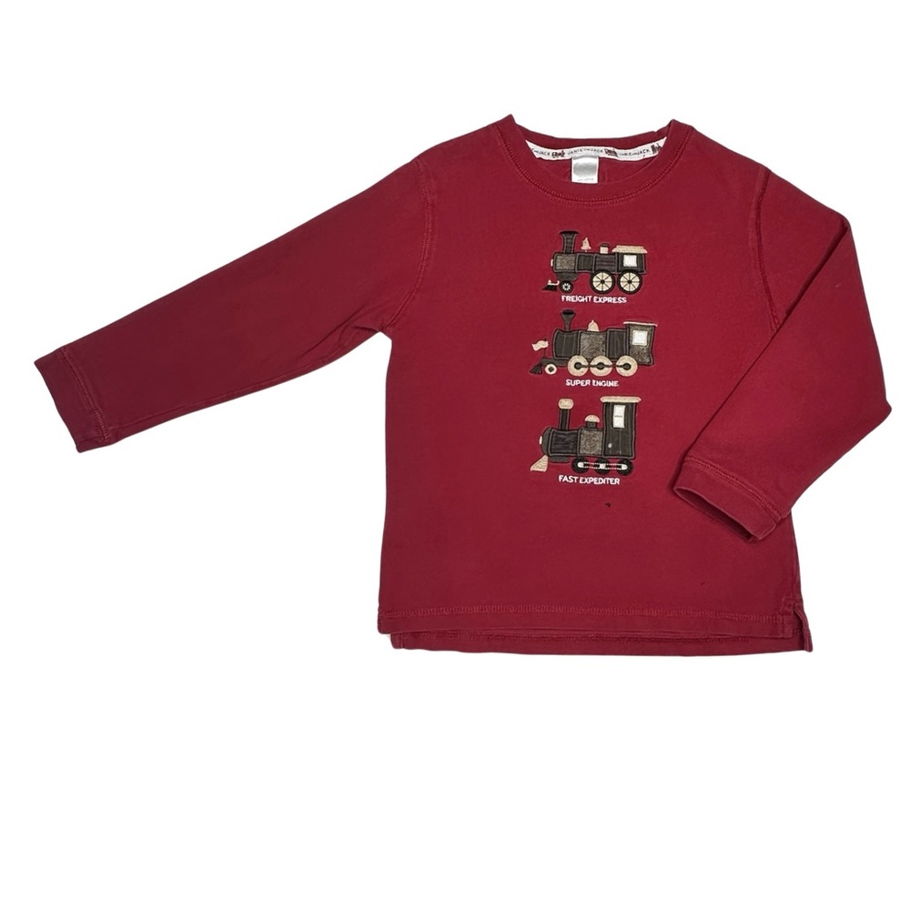 Vintage Janie And Jack Train Appliqué Tee